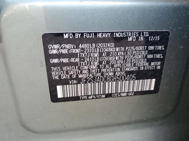 Photo 10 from auction – 2016 SUBARU FORESTER 2 with VIN JF2SJADC8GH500405