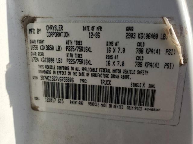 Photo 10 from auction – 1997 DODGE RAM 1500 with VIN 3B7HC13Z7VG755806
