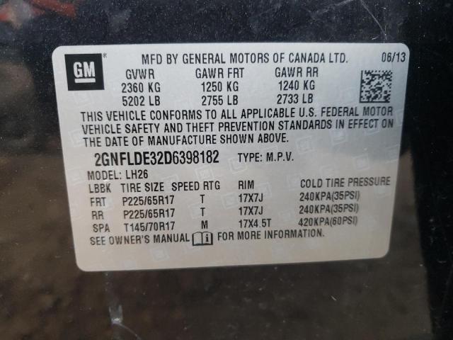 Photo 10 from auction – 2013 CHEVROLET EQUINOX LT with VIN 2GNFLDE32D6398182