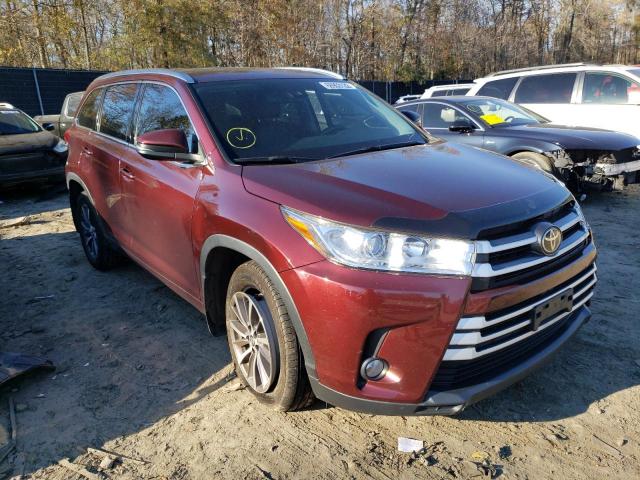TOYOTA HIGHLANDER 2017 with VIN 5TDJZRFH8HS363182 - Photo from auction