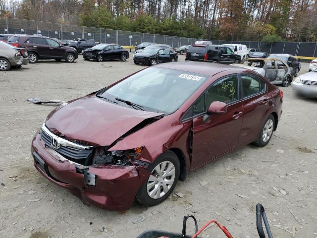 Photo 2 from auction – 2012 HONDA CIVIC LX with VIN 19XFB2F59CE371267