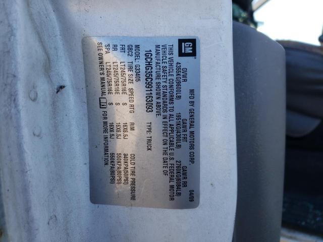 Photo 10 from auction – 2009 CHEVROLET EXPRESS G3 with VIN 1GCHG35C991163093