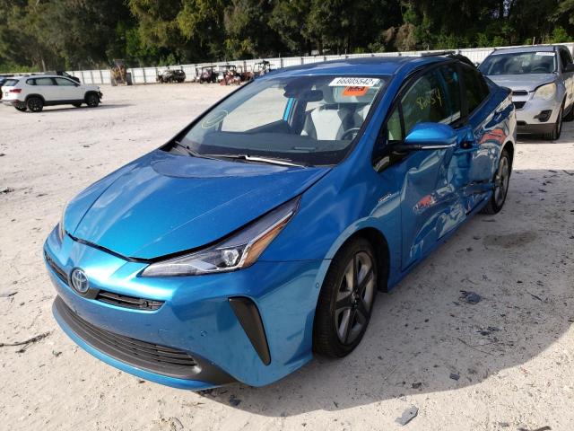 Photo 2 from auction – 2019 TOYOTA PRIUS with VIN JTDKARFU2K3090693