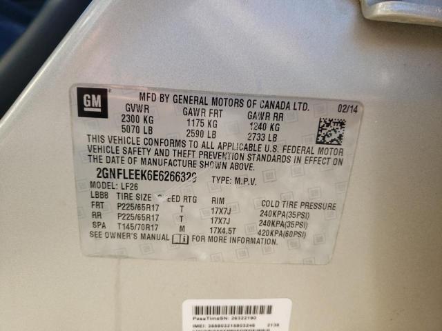 Photo 10 from auction – 2014 CHEVROLET EQUINOX LS with VIN 2GNFLEEK6E6266329