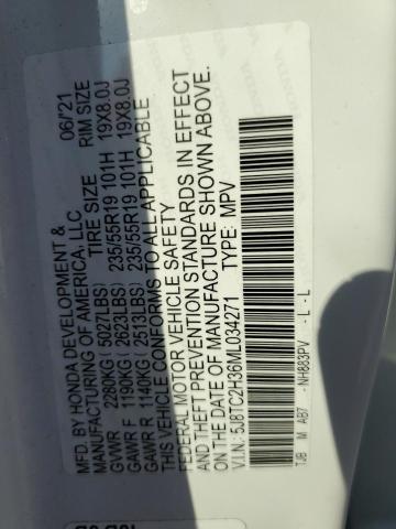 Photo 10 from auction – 2021 ACURA RDX with VIN 5J8TC2H36ML034271