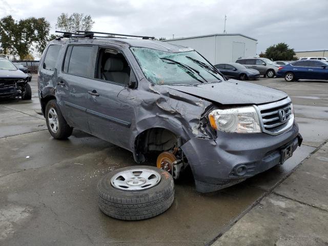 HONDA PILOT LX 2014 with VIN 5FNYF4H29EB007455 - Photo from auction