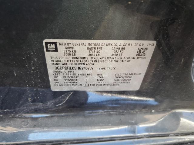 Photo 10 from auction – 2017 CHEVROLET SILVERADO with VIN 3GCPCREC5HG246787