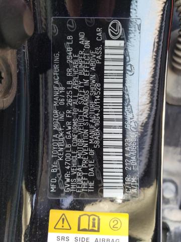 Photo 10 from auction – 2018 LEXUS ES 350 with VIN 58ABK1GG4JU114528