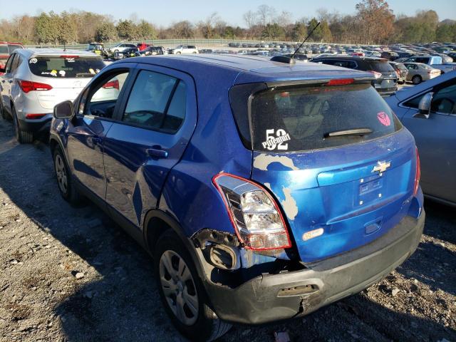 Photo 3 from auction – 2015 CHEVROLET TRAX LS with VIN KL7CJKSB0FB072072