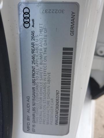 Photo 10 from auction – 2016 AUDI A6 PREMIUM with VIN WAUCFAFC8GN053767