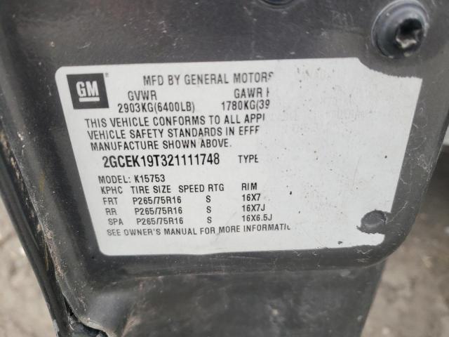 Photo 10 from auction – 2002 CHEVROLET SILVERADO with VIN 2GCEK19T321111748