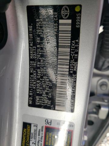 Photo 10 from auction – 2013 TOYOTA CAMRY L with VIN 4T1BF1FK7DU675683