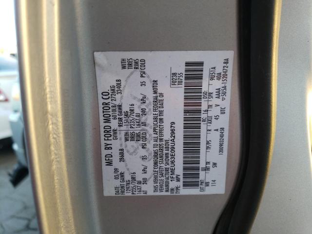 Photo 10 from auction – 2009 FORD EXPLORER X with VIN 1FMEU63E09UA29679