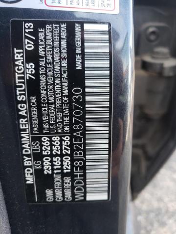 Photo 10 from auction – 2014 MERCEDES-BENZ E 350 4MAT with VIN WDDHF8JB2EA870730