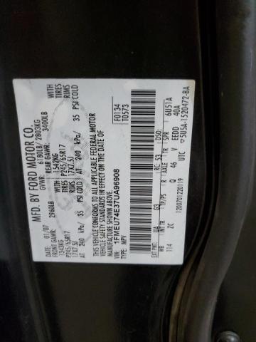 Photo 10 from auction – 2007 FORD EXPLORER E with VIN 1FMEU74E37UA96908