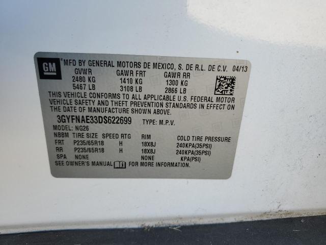 Foto 10 de la subasta – 2013 CADILLAC SRX con VIN 3GYFNAE33DS622699