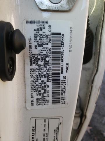 Photo 10 from auction – 2002 TOYOTA CAMRY LE with VIN 4T1BE32K32U571435