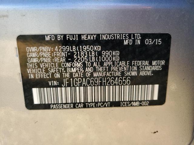 Photo 10 from auction – 2015 SUBARU IMPREZA PR with VIN JF1GPAC69FH264656