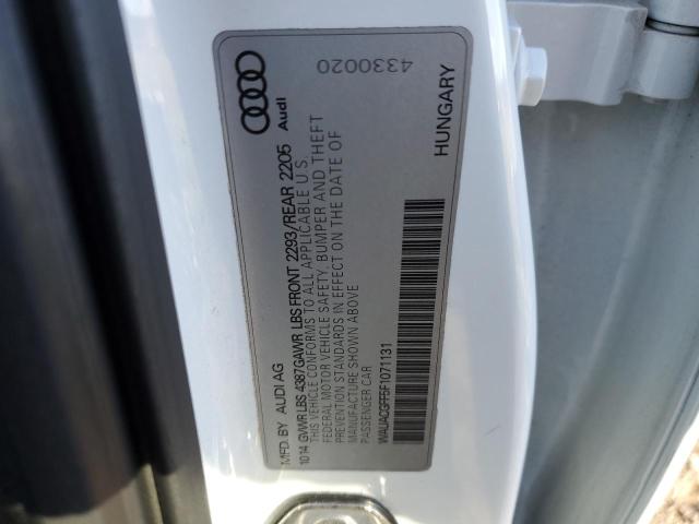Photo 10 from auction – 2015 AUDI A3 PREMIUM with VIN WAUACGFF5F1071131