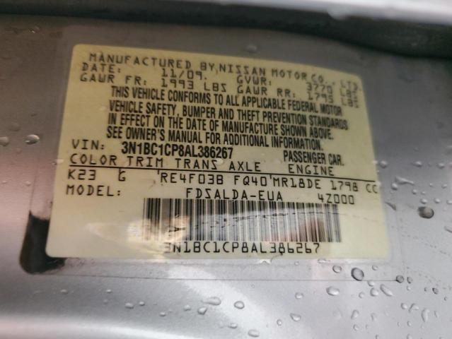 Photo 10 from auction – 2010 NISSAN VERSA S with VIN 3N1BC1CP8AL386267
