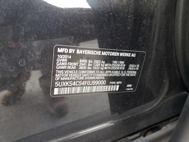 Photo 10 from auction – 2015 BMW X5 XDRIVE3 with VIN 5UXKS4C54F0J99000