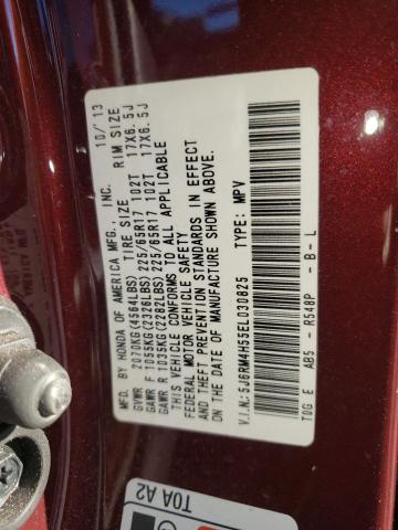 Photo 10 from auction – 2014 HONDA CR-V EX with VIN 5J6RM4H55EL030825