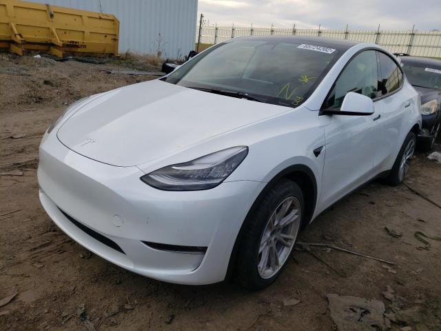 Photo 2 from auction – 2021 TESLA MODEL Y with VIN 5YJYGDEE2MF293837