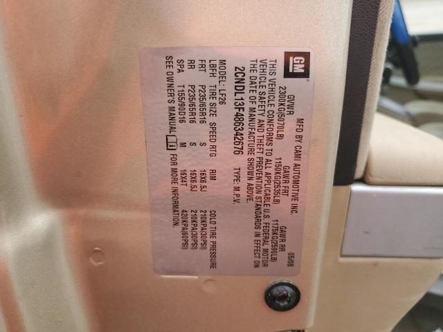 Photo 10 from auction – 2008 CHEVROLET EQUINOX LS with VIN 2CNDL13F486342676