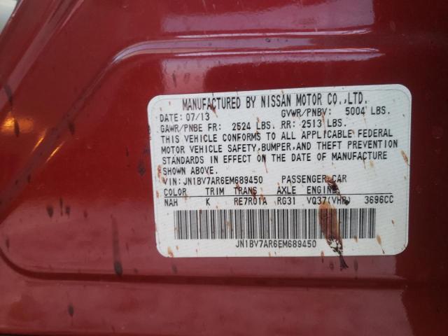 Photo 10 from auction – 2014 INFINITI Q50 BASE with VIN JN1BV7AR6EM689450