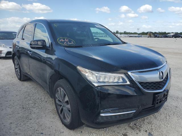 ACURA MDX TECHNO 2015 with VIN 5FRYD4H45FB001949 - Photo from auction