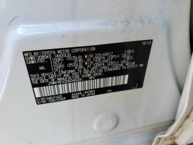 Photo 10 from auction – 2013 TOYOTA RAV4 XLE with VIN JTMRFREV2DD046006