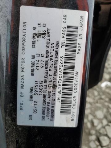 Photo 10 from auction – 2012 MAZDA 3 I with VIN JM1BL1V7XC1670228