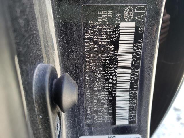 Photo 10 from auction – 2016 TOYOTA COROLLA L with VIN 2T1BURHE2GC671204