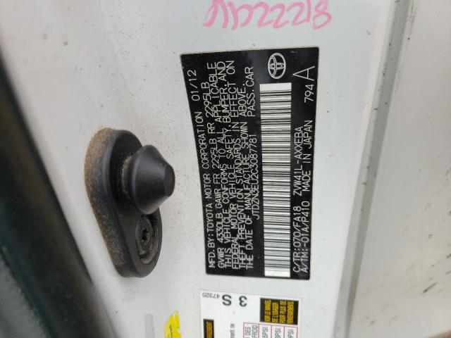 Photo 10 from auction – 2012 TOYOTA PRIUS V with VIN JTDZN3EU2C3087781