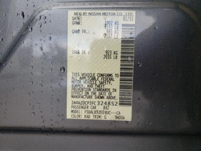 Photo 10 from auction – 2015 NISSAN LEAF S with VIN 1N4AZ0CP3FC324852