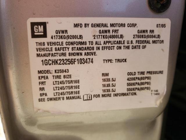 Photo 10 from auction – 2006 CHEVROLET SILVERADO with VIN 1GCHK23256F103474
