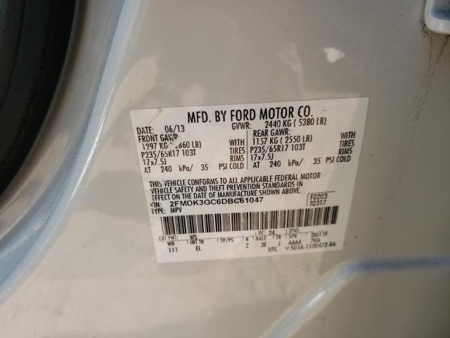 Photo 10 from auction – 2013 FORD EDGE SE with VIN 2FMDK3GC6DBC61047