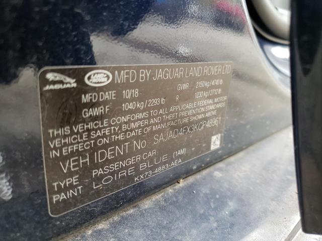 Photo 10 from auction – 2019 JAGUAR XE PREMIUM with VIN SAJAD4FX3KCP48961