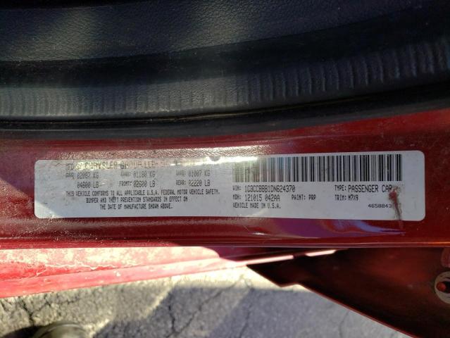 Photo 10 from auction – 2013 CHRYSLER 200 TOURIN with VIN 1C3CCBBB1DN624370