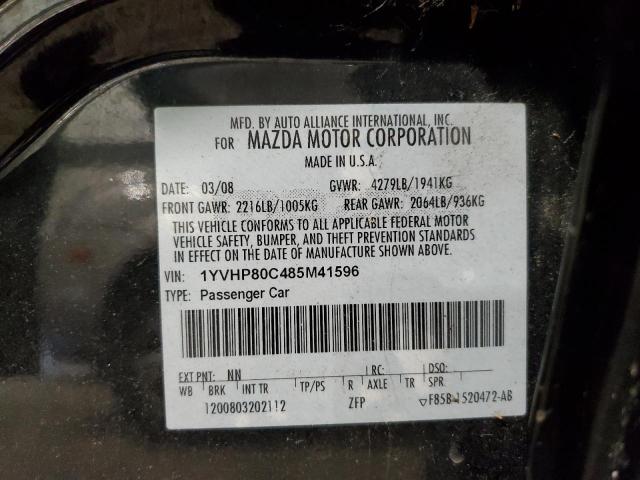 Photo 10 from auction – 2008 MAZDA 6 I with VIN 1YVHP80C485M41596