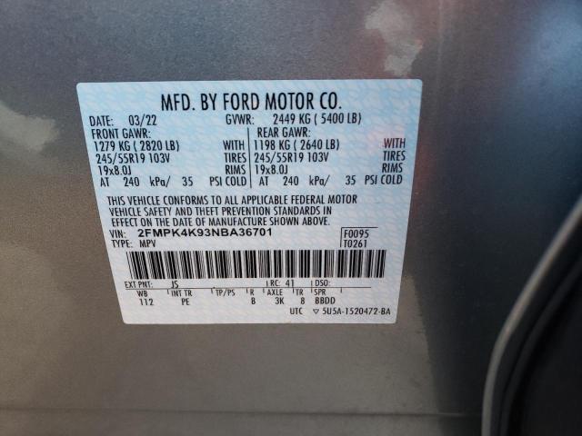 Photo 10 from auction – 2022 FORD EDGE TITAN with VIN 2FMPK4K93NBA36701