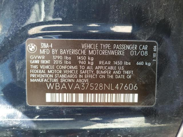 Zdjęcie 10 z aukcji – 2008 BMW 328 I z VIN WBAVA37528NL47606