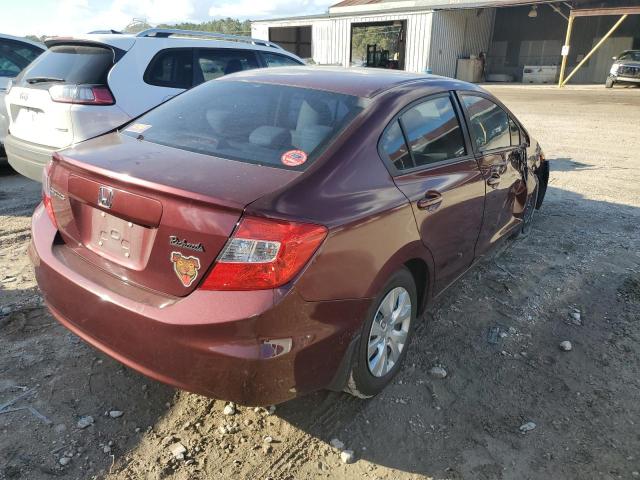 Photo 4 from auction – 2012 HONDA CIVIC LX with VIN 2HGFB2F57CH608568