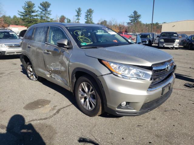 TOYOTA HIGHLANDER 2014 with VIN 5TDJKRFH3ES004919 - Photo from auction