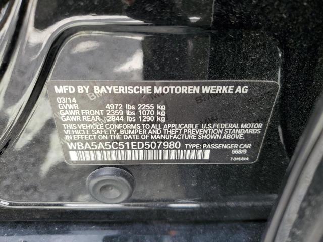 Photo 10 from auction – 2014 BMW 528 I with VIN WBA5A5C51ED507980