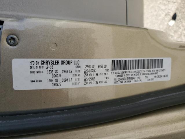 Photo 10 from auction – 2010 DODGE GRAND CARA with VIN 2D4RN5D13AR499461