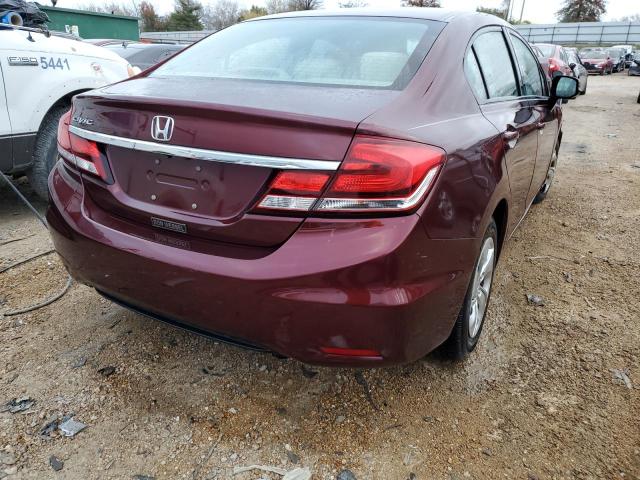 Photo 4 from auction – 2013 HONDA CIVIC LX with VIN 19XFB2F51DE038448