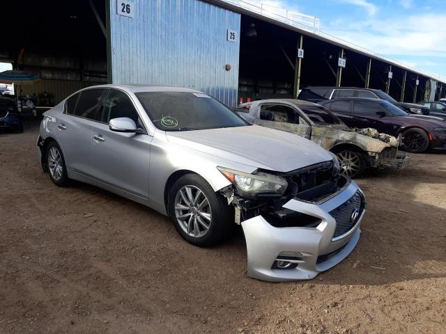 INFINITI Q50 2014 with VIN JN1BV7AP2EM687144 - Photo from auction