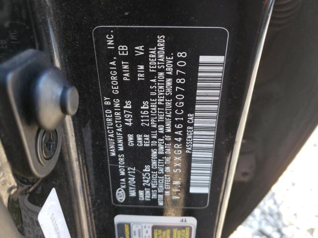 Photo 10 from auction – 2012 KIA OPTIMA SX with VIN 5XXGR4A61CG078708