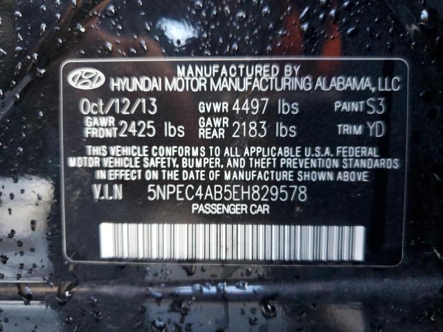 Photo 10 from auction – 2014 HYUNDAI SONATA SE with VIN 5NPEC4AB5EH829578